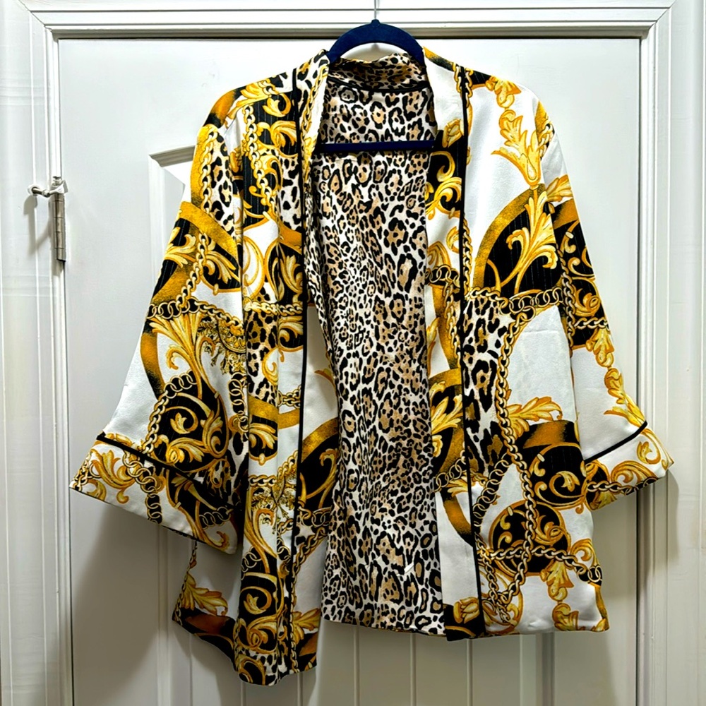 Chicos Reversible Satin Jacket. - image 1